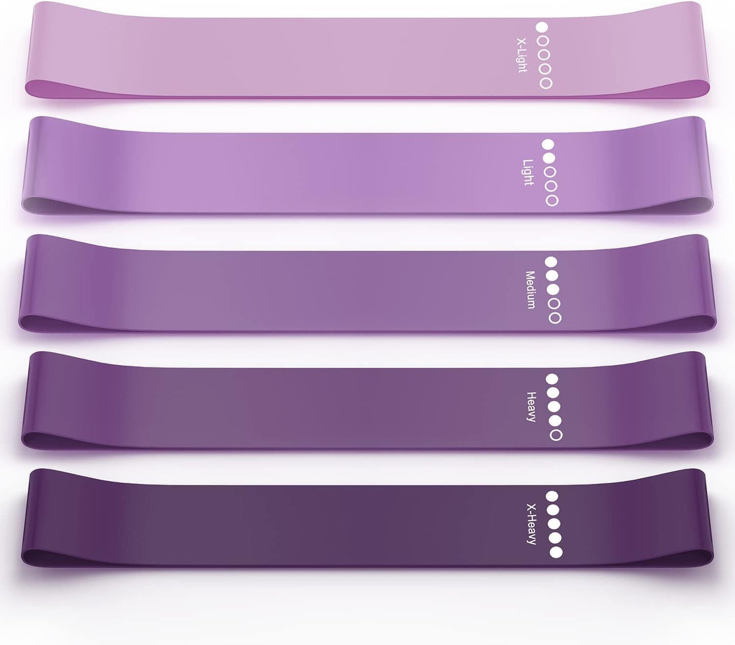 Resistance Bands for Working Out, Elastic Pilates Flexbands for Physical Therapy Yoga, Stretch Exercice Loop Bands for Booty Legs
