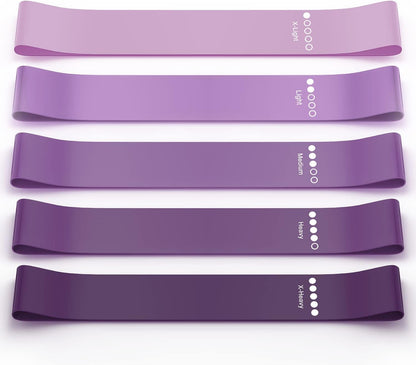 Resistance Bands for Working Out, Elastic Pilates Flexbands for Physical Therapy Yoga, Stretch Exercice Loop Bands for Booty Legs