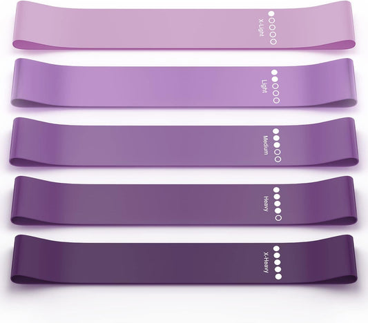 Resistance Bands for Working Out, Elastic Pilates Flexbands for Physical Therapy Yoga, Stretch Exercice Loop Bands for Booty Legs
